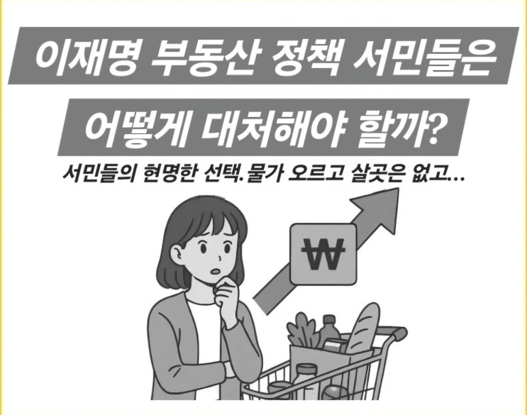 이재명 정부.부동산 정책으로 집값 잡고, 서민 잡고....부동산시장 막히면 서민도 막힙니다!