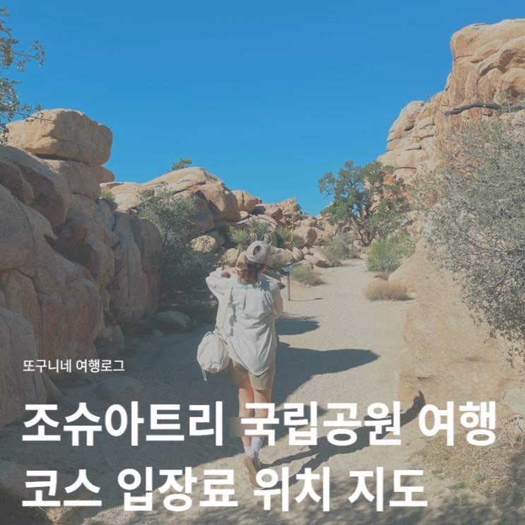 조슈아트리 국립공원 코스 입장료 위치 여행 지도 총정리