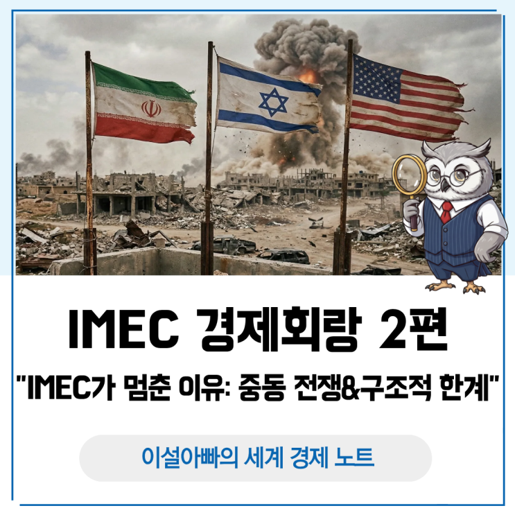  [IMEC 경제회랑 2편] IMEC가 멈춘 이유: 중동 전쟁과 구조적 한계