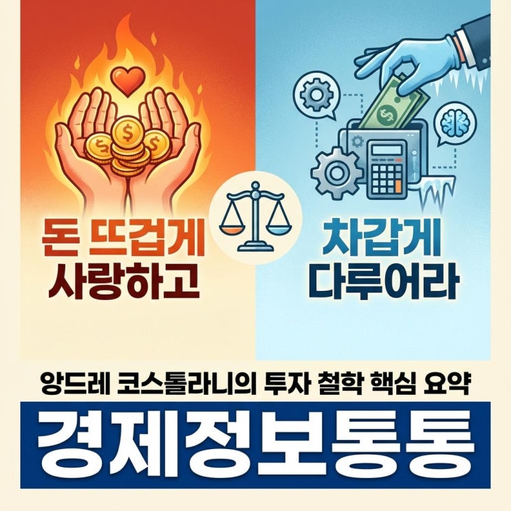  투자 철학의 정석: 앙드레 코스톨라니의 돈뜨겁게사랑하고차갑게다루어라 핵심 요약 및 서평