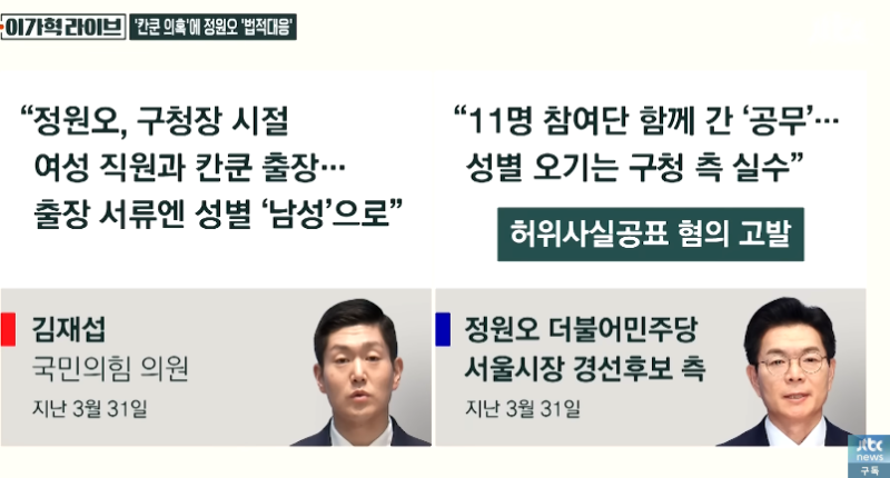임경지 정원오 성동구청장 칸쿤출장 불륜처럼 걸고넘어진 김재섭 / 사실은 이렇다
