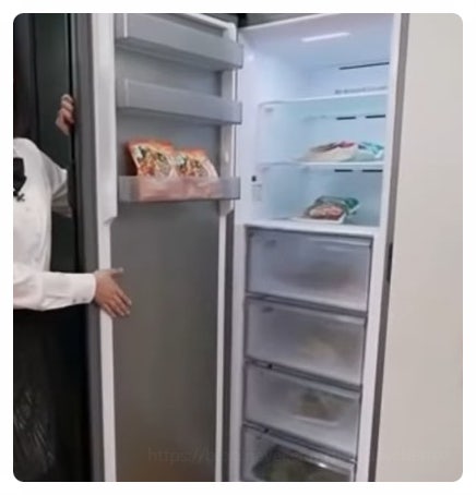 대용량 냉장고 비스포크 1도어 키친핏 세트 냉동고에 김냉까지 오토도어 문열림 방향 선택 ....