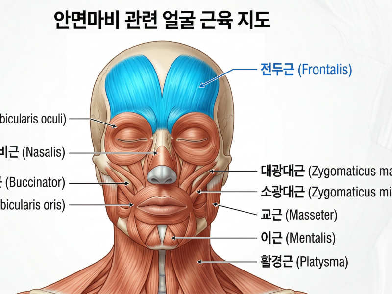 안면마비, 표정마다 굳은 근육이 다르다? 근육별 핵심 타겟 근육 찾기