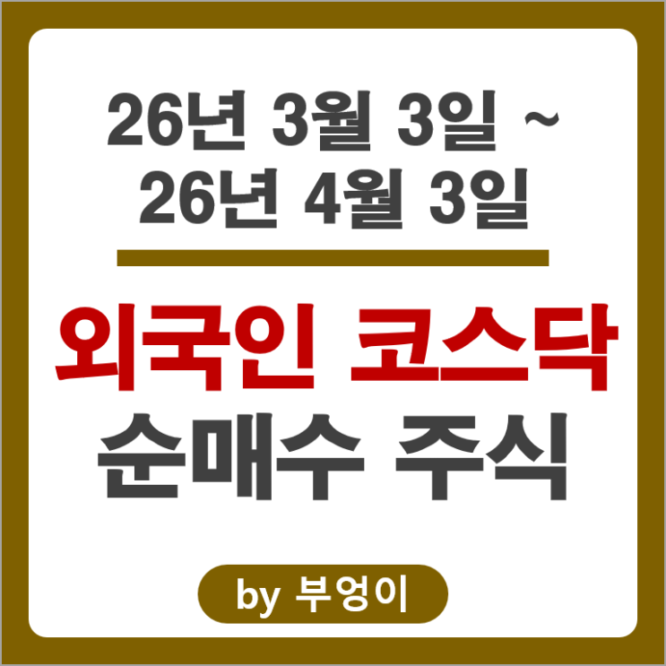 외국인 순매수 코스닥 주식 Top 2 삼천당제약 고영 주가