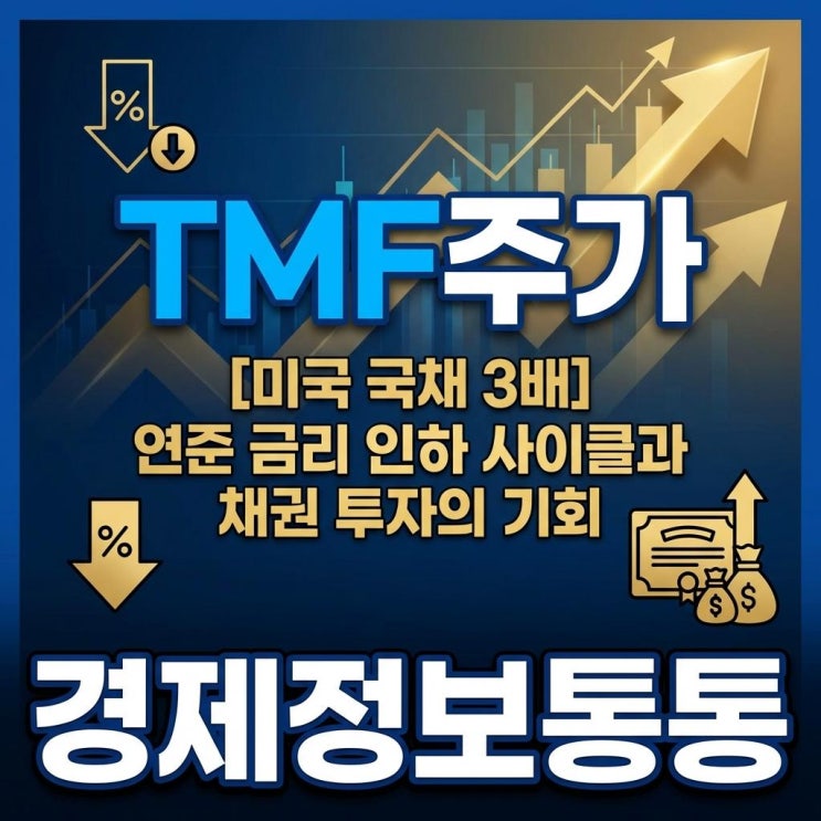  [미국 국채 3배] 연준 금리 인하 사이클과 TMF주가 전망, 고수익 채권 투자의 장단점 완벽 분석