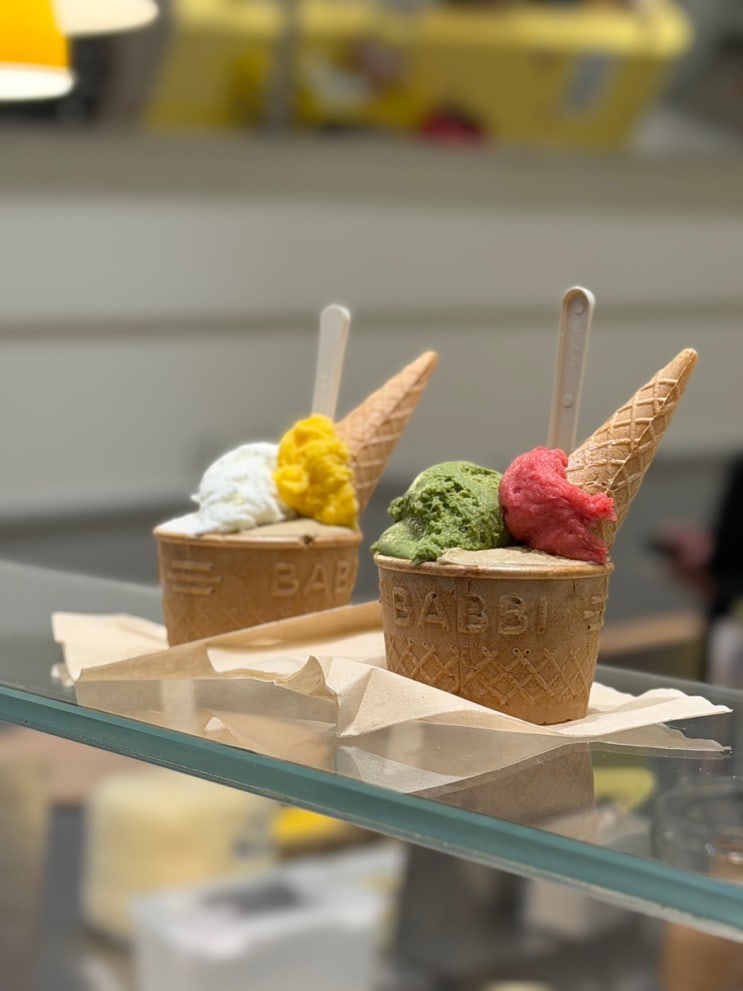  부산송도카페 젤라송 젤라또 부산송도커피 우리쌀 피스타치오 솔티말차
