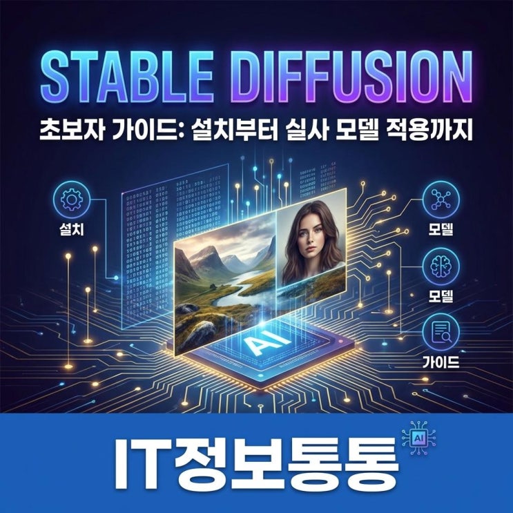  스테이블디퓨전 설치부터 AI 실사 모델 적용까지 완벽 가이드