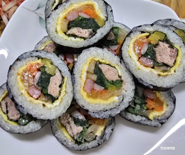  김밥 집김밥 참치김밥 김밥만들기