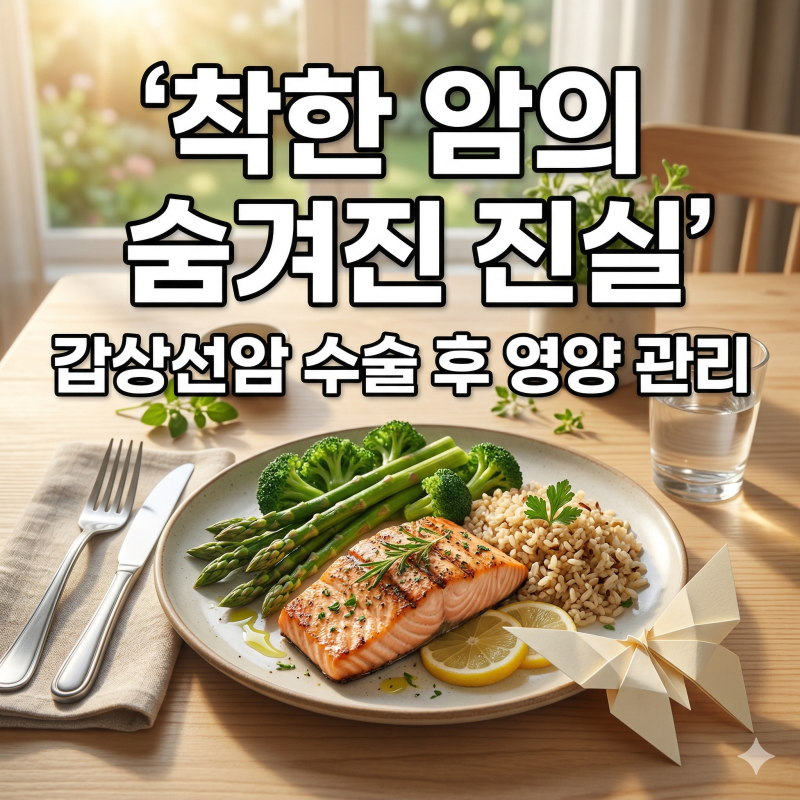 "갑상선암이 착한 암이라고요?" 수술 후 식단의 오해와 진실