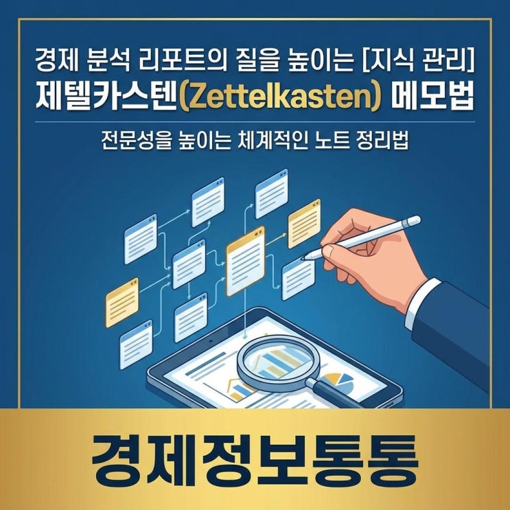  [지식 관리] 제텔카스텐 메모법: 경제 분석 리포트 질을 높이는 체계적인 노트 정리법