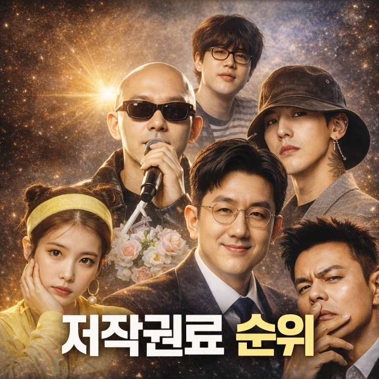 2026 저작권료 순위 (범주 피독 홍지상 방시혁 아이유)