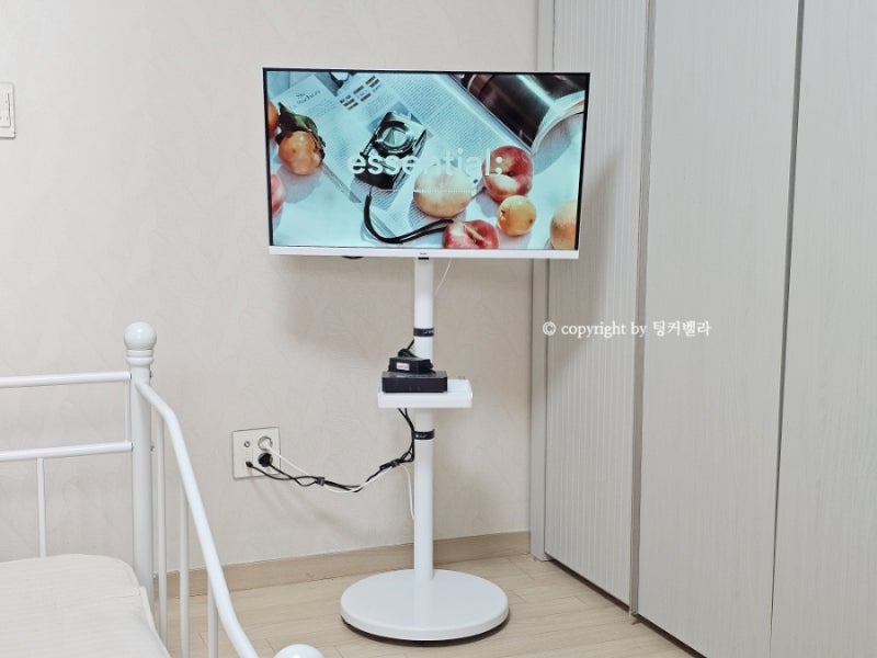 티비거치대 이동식 TV스탠드 (TV선정리, 삼탠바이미 지상파 보는 방법)