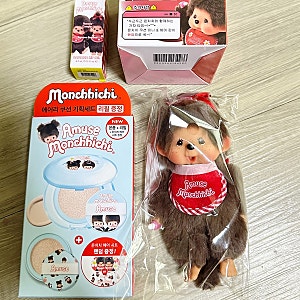 어뮤즈 x 몬치치 콜라보 2차 - 가챠 캡슐토이 화장품, 키링인형