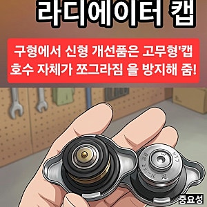 자동차 엔진 냉각수 부족 원인, 레이 새순정 라디에이터 캡 교체