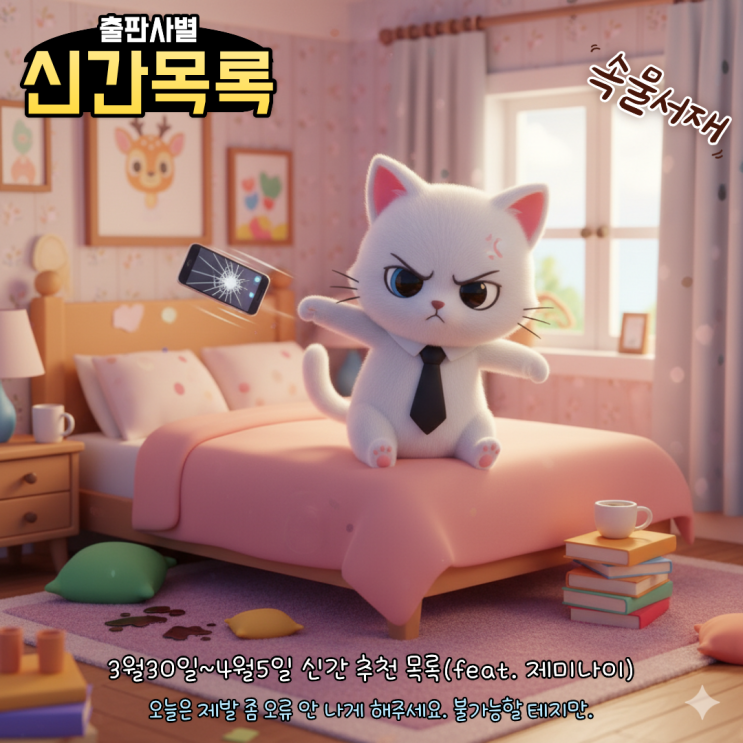  2026년 4월 1째주 신간목록(feat. 제미나이)