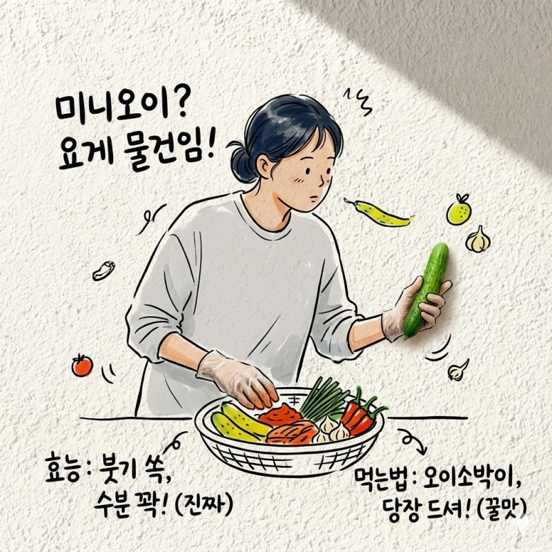 미니오이 효능 먹는법 오이소박이