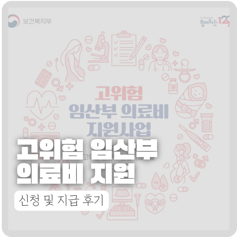 고위험 임산부 의료비 지원 신청 방법 및 후기(조기양막파수, 산후 출혈)