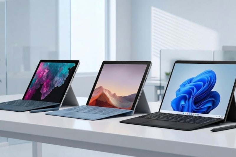 MS 서피스 프로 6, 7, 8 디자인 및 사양 비교