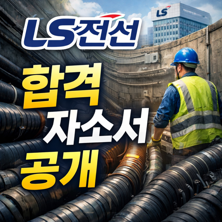  LS전선 시스템엔지니어링(지중케이블) 합격 자소서 공개｜서류 통과 핵심 전략 정리
