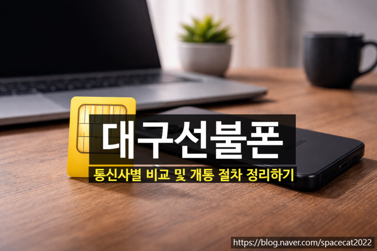  대구선불폰 통신사별 비교 및 개통 절차 정리