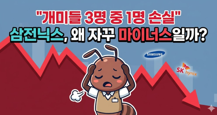  "개미들 3명 중 1명 손실" 삼전닉스, 왜 자꾸 마이너스일까