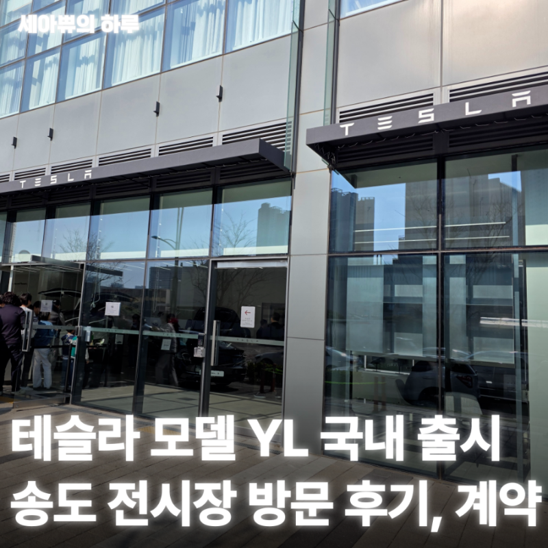 테슬라 모델 YL 6인승 국내 출시 송도 전시장 방문 후기(웨이팅, 가격, 색상), 계약