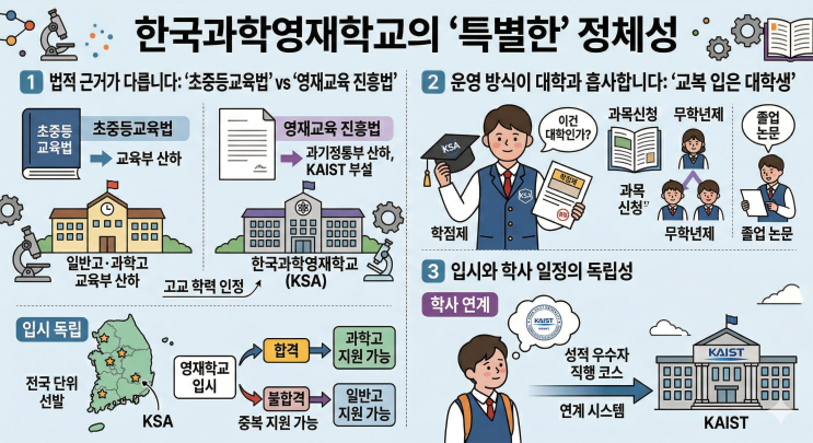  한국과학영재학교, 고등학교 맞나요? '법적 신분'의 비밀!