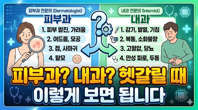 대상포진 병원 어디로 가야 할까? 피부과 내과 선택 기준 정리