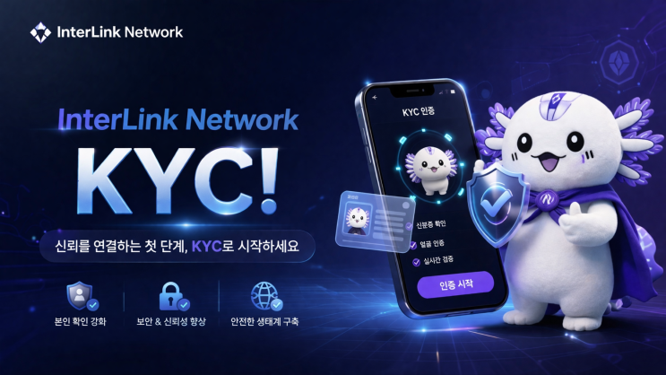  인터링크 KYC 진행방법 - 레벨1~3 셀카 및 사진업로드