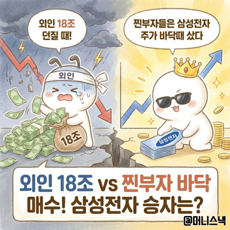 외인 18조 던질 때, 찐부자들은 삼성전자 주가 바닥때 샀다