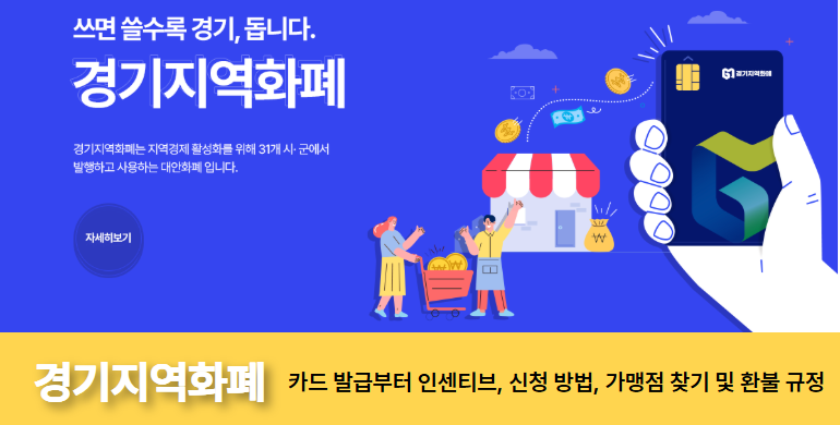 [경기지역화폐] 2026년 최신 기준 카드 발급, 인센티브 신청 방법, 가맹점 찾기 및 환불 규정 ....