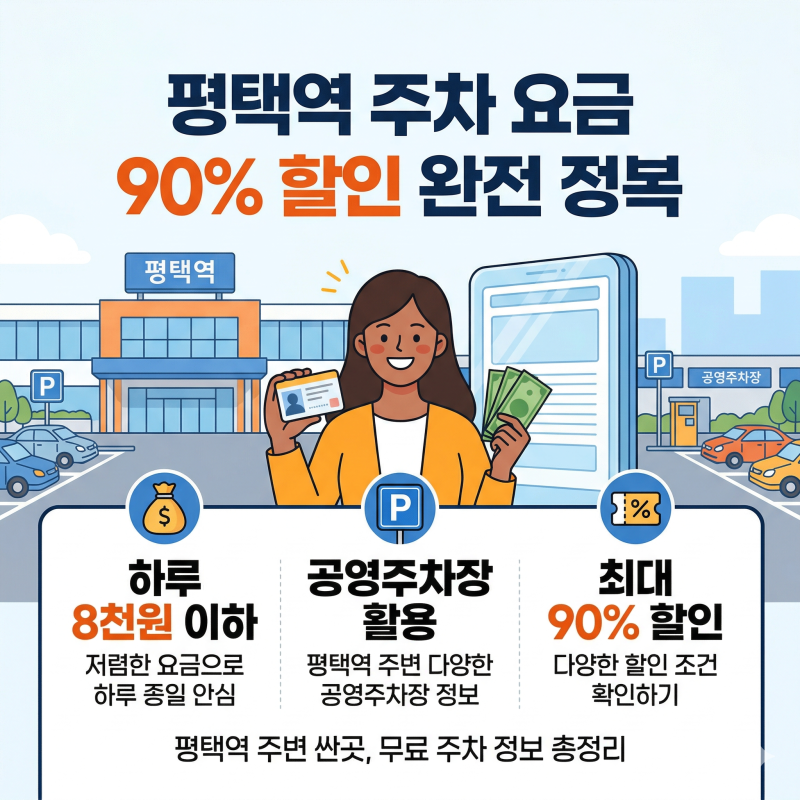 평택역 주차장 싼곳 무료 공영주차장 주차 요금 할인
