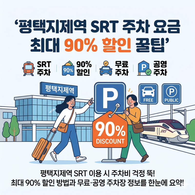 평택지제역 SRT 주차장 요금 무료주차장 공영주차장 주차 할인