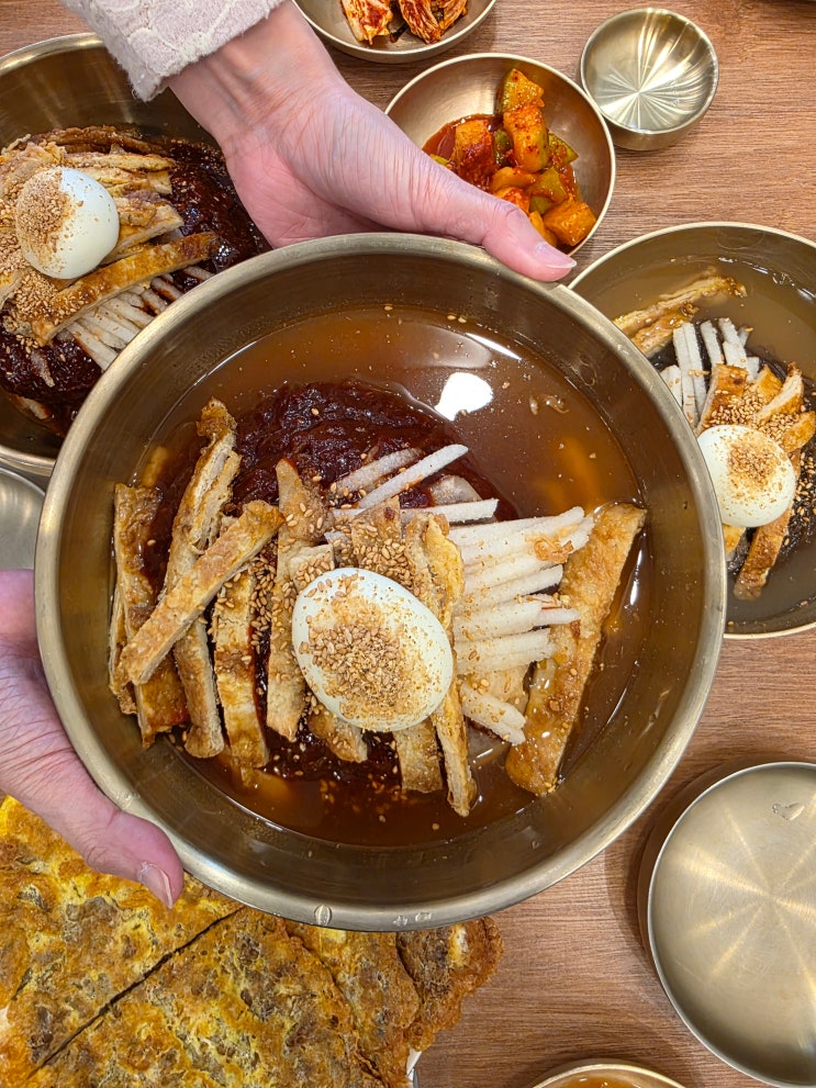 진주 냉면 맛집 송기원진주냉면 직영점 육전 냉면