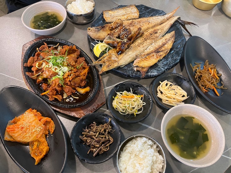  송도 생선구이 맛집 을왕리 꾸덕집 가족모임 회식장소