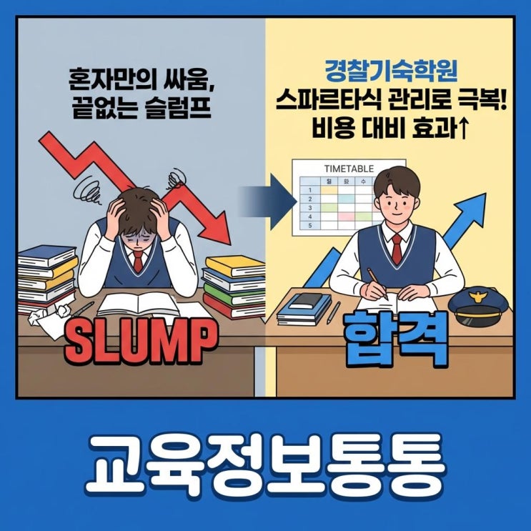  경찰기숙학원 비용 대비 효과 완벽 분석! 스파르타식 시간표로 경시생 슬럼프 극복하는 방법