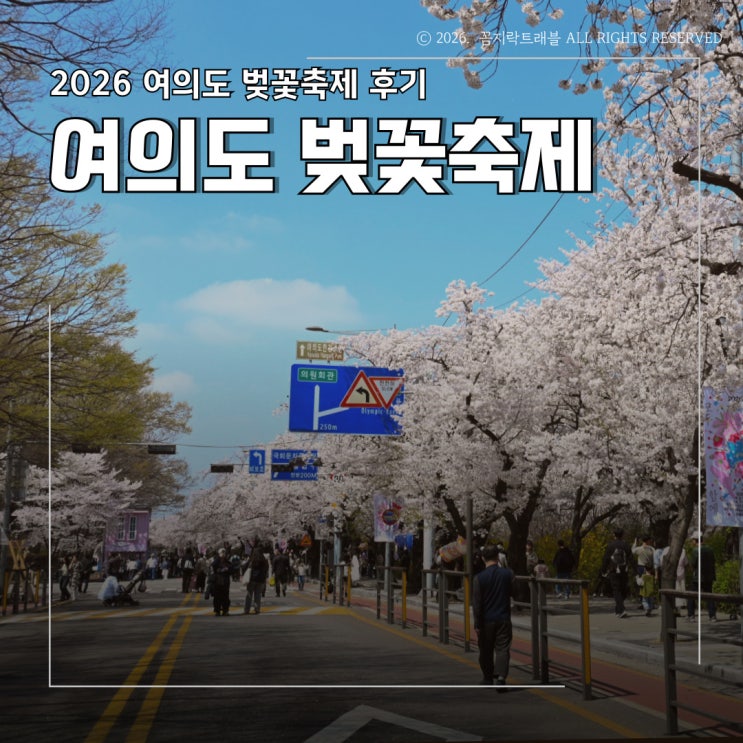  2026 여의도 벚꽃축제 국회의사당역에서 가는법 및 벚꽃 현황(4/4 방문)