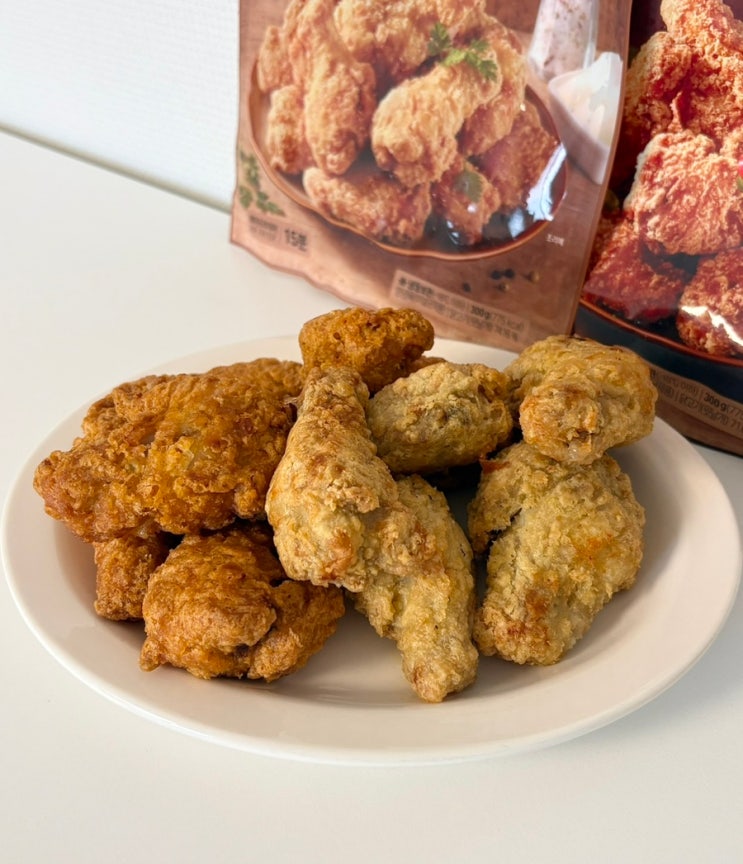  에어프라이어로 간편하게 완성하는 맛있는 냉동치킨 추천 ! 마니커에프앤지 바사삭 후라이드