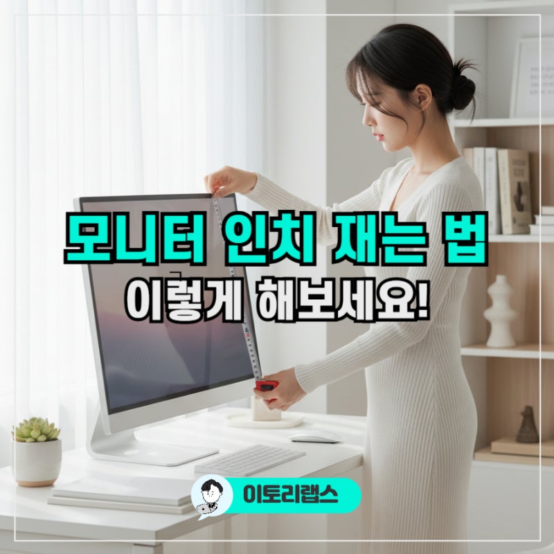 모니터 인치 재는법 | 크기 확인 계산 방법 한번에 총정리