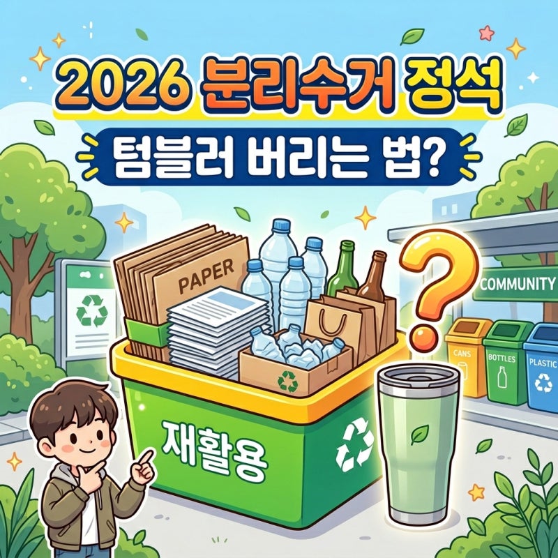 2026 텀블러 분리수거 재활용 안 되면 일반쓰레기