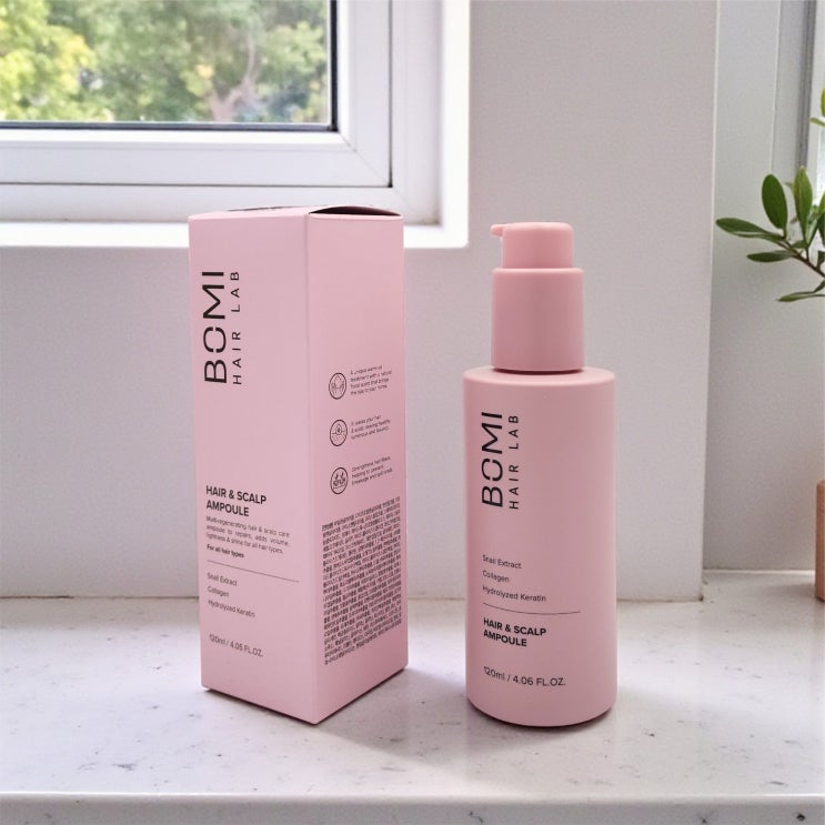  뷰티팩 350g과 부분 실크의 조합, 별색 2도 인쇄로 완성한 프리미엄 앰플 120ml 단상자 제작 맞춤 사례