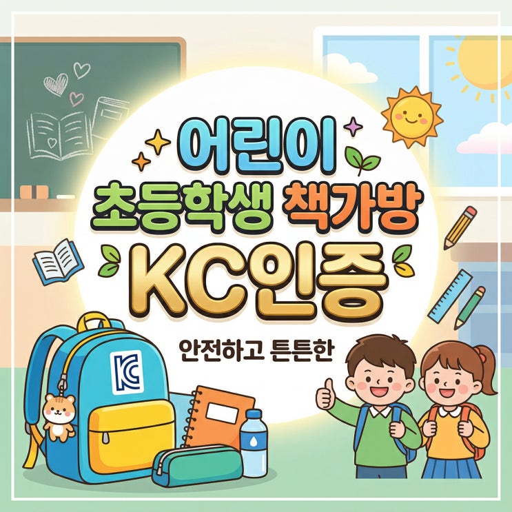  어린이 초등학생 책가방 KC인증, 단순 가방이 아닙니다