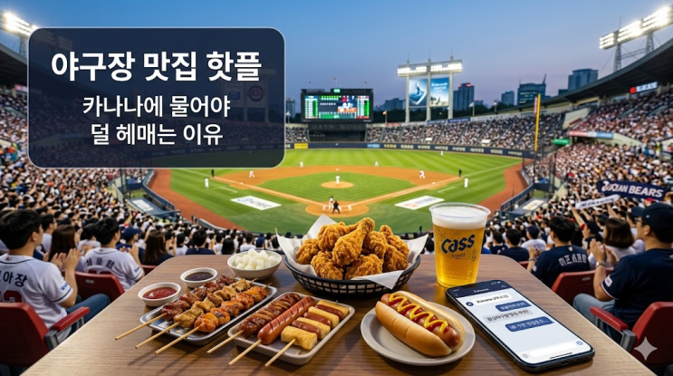  야구장 맛집 핫플, 카나나에 물어야 덜 헤매는 이유