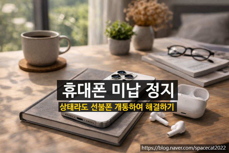  휴대폰 미납 정지 상태라도 선불폰 개통하여 해결하기