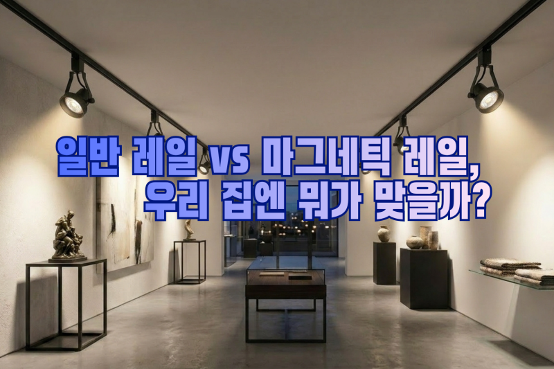 2026 주방 레일 조명 추천 | 일반 레일 vs 마그네틱 레일, 우리 집엔 뭐가 맞을까?