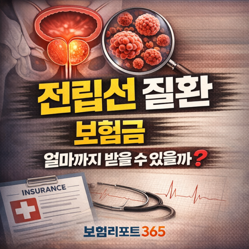 [남성질환보험] 전립선비대증 전립선암 보험금 어디까지 받을 수 있을까?｜보장 기준 정리