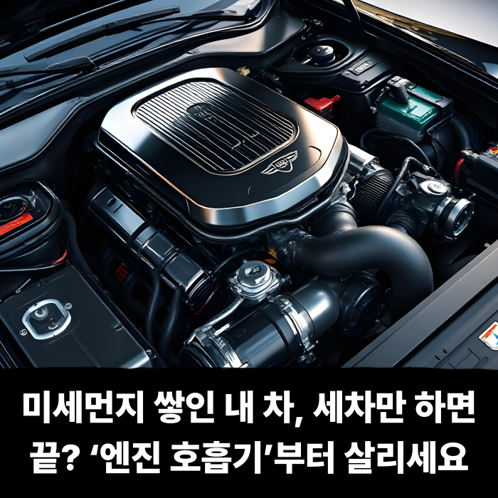  미세먼지 쌓인 내 차, 세차만 하면 끝? ‘엔진 호흡기’부터 살리세요