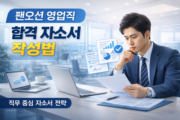  팬오션 영업직 합격 자소서 공유, 이렇게 써야 붙는다