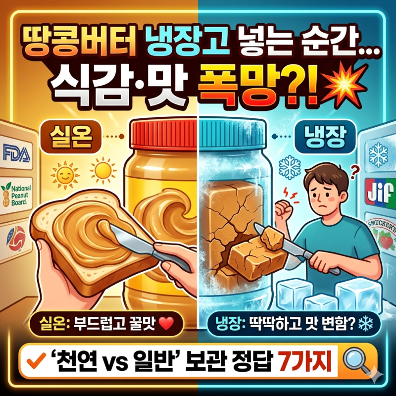 땅콩버터 보관하는 방법