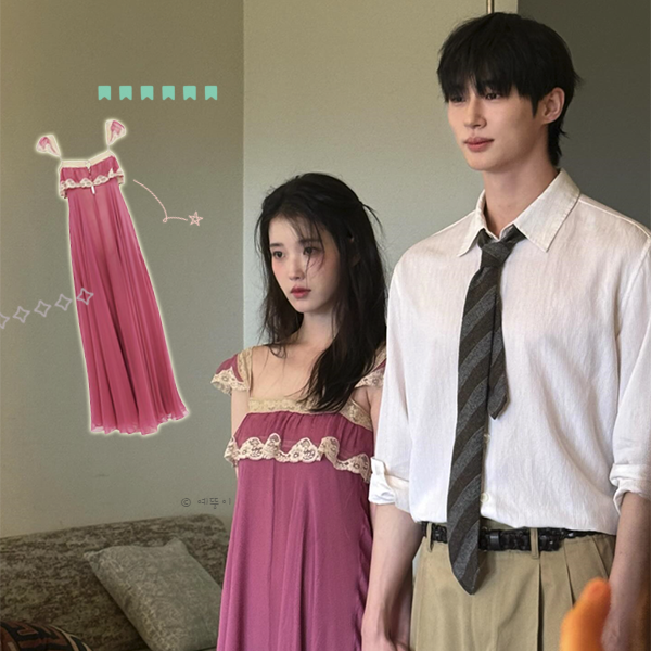화제가 된 아이유♥변우석 비주얼 부부 패션 슬립 원피스 잠옷 가격은?